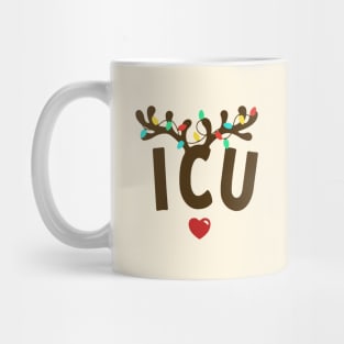 ICU Nurse Christmas Mug